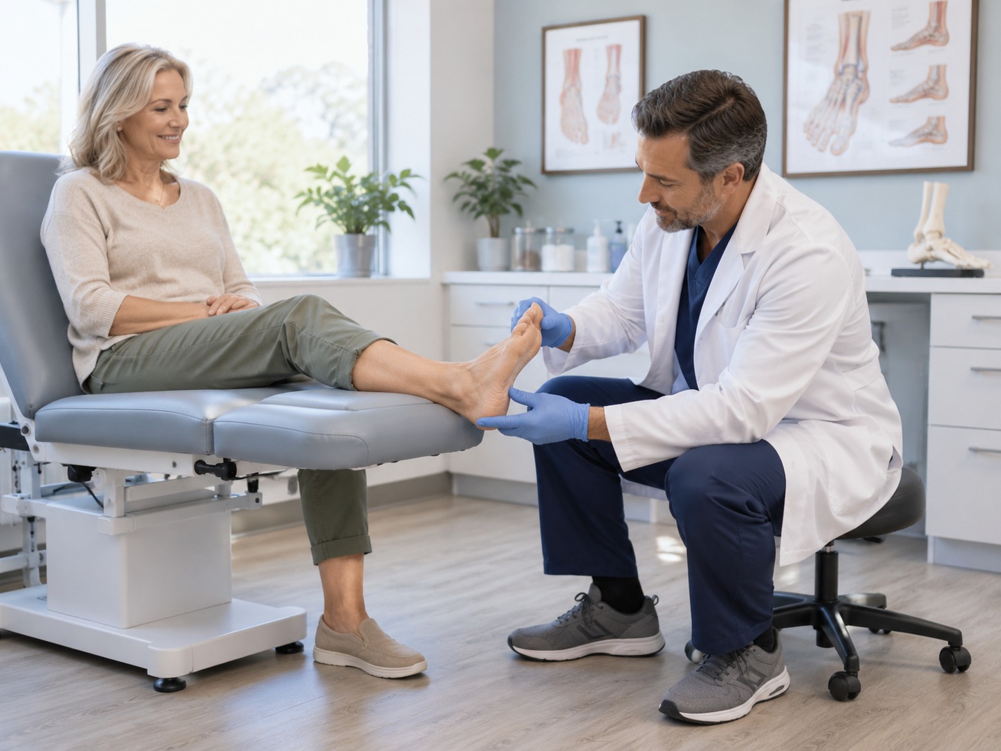 Podiatry evaluation for routine preventive foot care