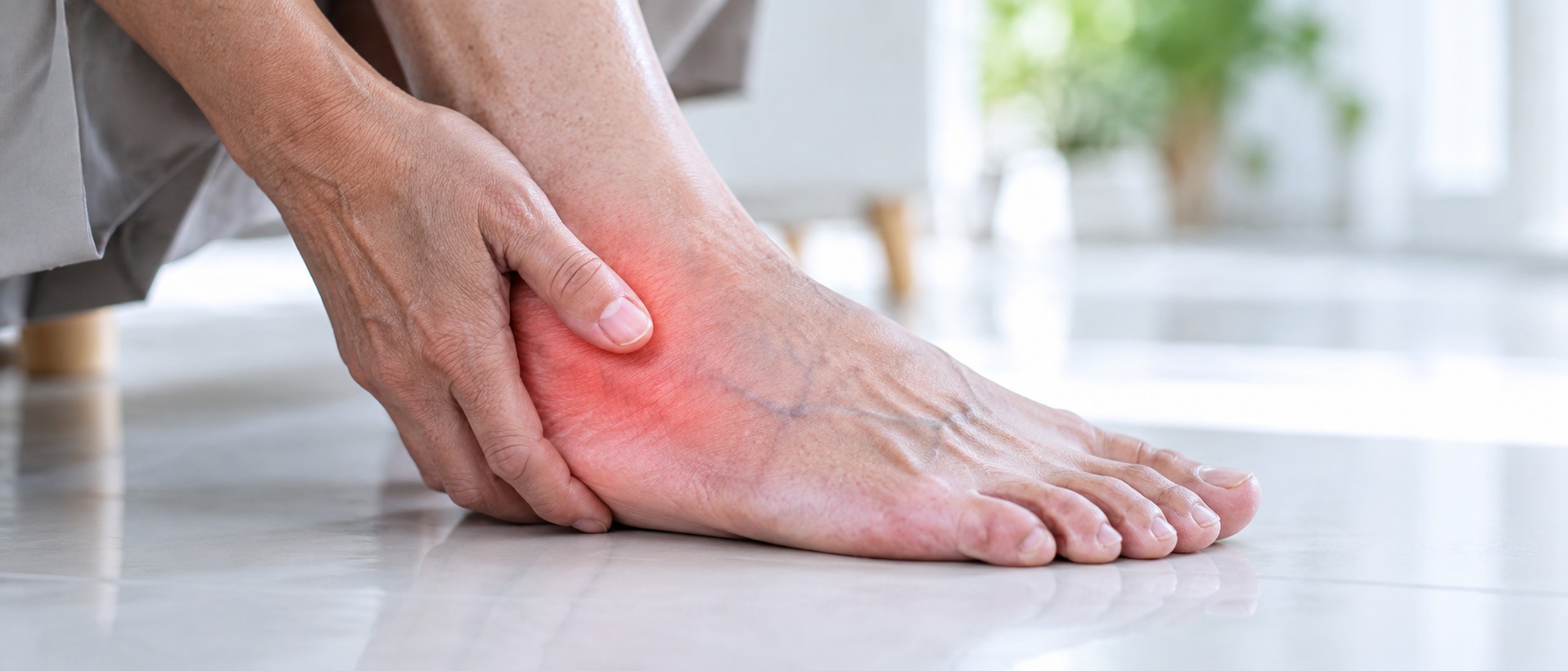 Foot and ankle circulation symptoms associated with PAD
